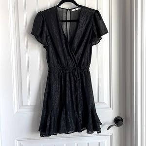 Mi ami shimmery little black dress.